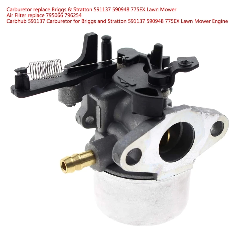 591137 Carburetor for Briggs and Stratton 591137 590948 775EX Lawn Mower Engine Carb 795066 796254 with Air Filter
591137 Carburetor for Briggs and Stratton 591137 590948 775EX Lawn Mower Engine Carb 795066 796254 with Air Filter