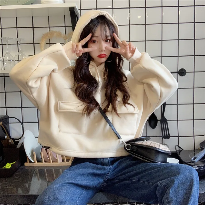 Girls Loose Hoodies Female Short Sweatshirts Teen Girls Winter Pullovers Preppy Style Tops Harajuku Casual Clothes for Women
Girls Loose Hoodies Female Short Sweatshirts Teen Girls Winter Pullovers Preppy Style Tops Harajuku Casual Clothes for Women