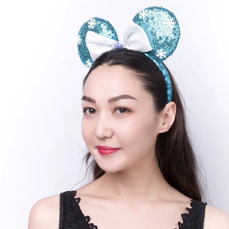 New sequined bow headbands Europe and America Mickey ears headbands green material cute headbands hairbands
New sequined bow headbands Europe and America Mickey ears headbands green material cute headbands hairbands