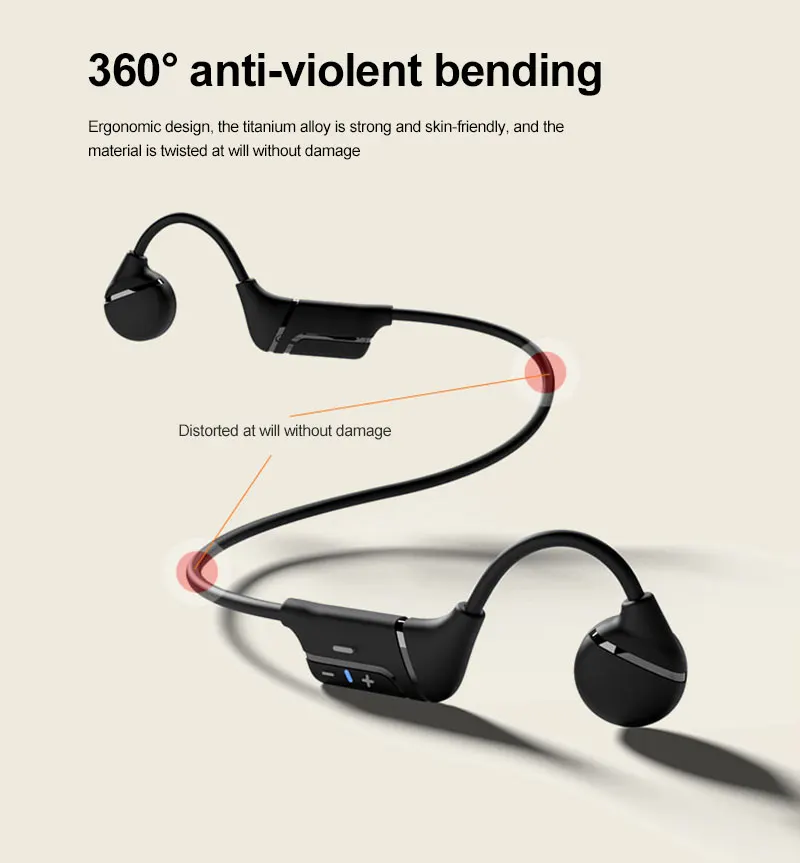 Bluetooth 5.0 Bone Conduction Headset Protects Ears Long Standby High-definition Sound Quality High-quality Bluetooth Headphone
Bluetooth 5.0 Bone Conduction Headset Protects Ears Long Standby High-definition Sound Quality High-quality Bluetooth Headphone