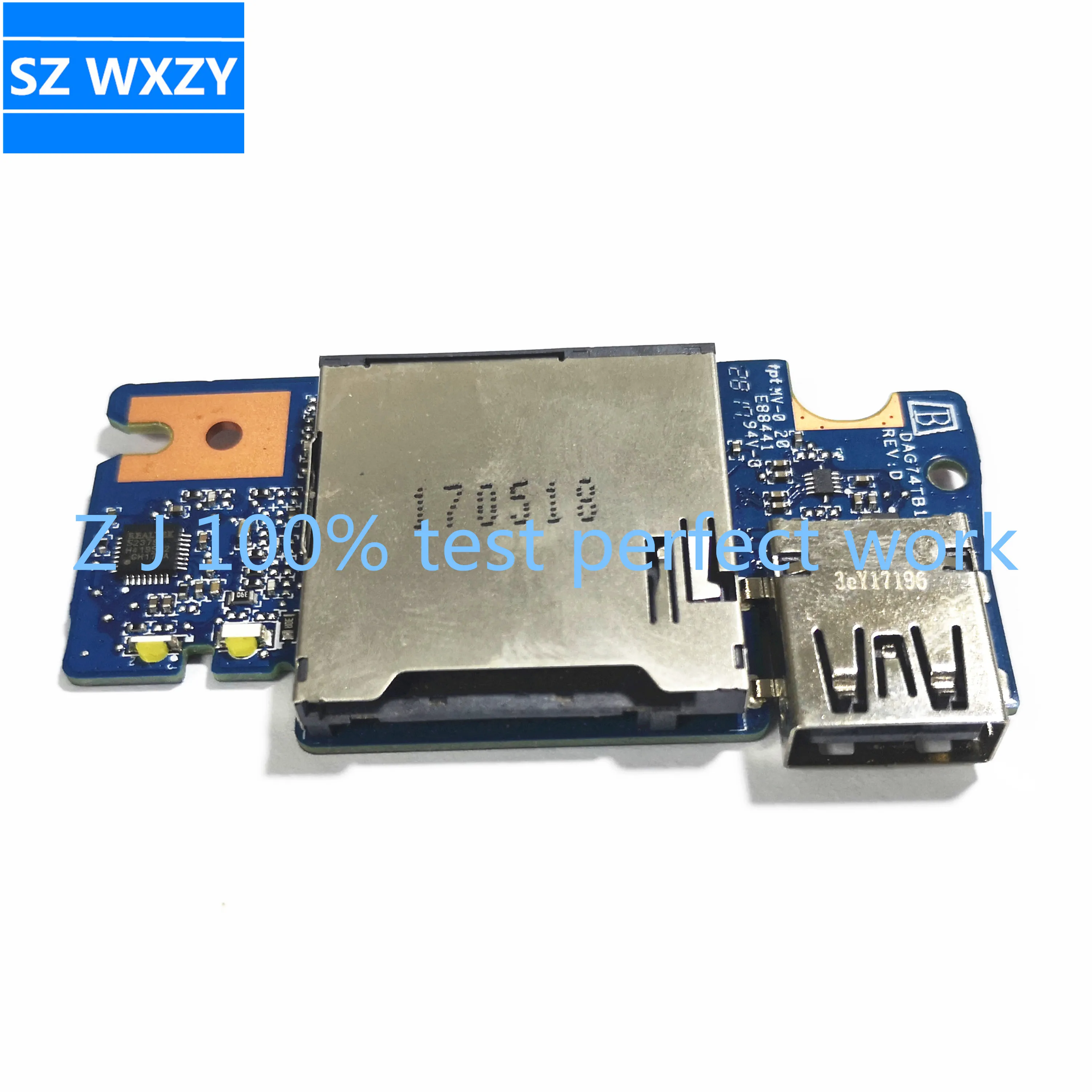Для HP Pavilion 15-CC TPN-Q191Laptop USB устройство для чтения колонок DAG74TB18D0 3BG74SATP00 2907Q3 100%