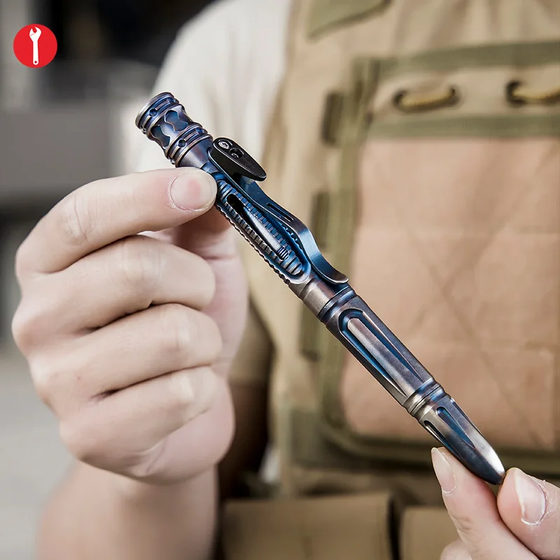 Titanium 7-In-1 Outdoor EDC Multi-Function Self Defense Tactical Pen Emergency Led Light Whistle Glass Breaker Survival weapon 
Titanium 7-In-1 Outdoor EDC Multi-Function Self Defense Tactical Pen Emergency Led Light Whistle Glass Breaker Survival weapon