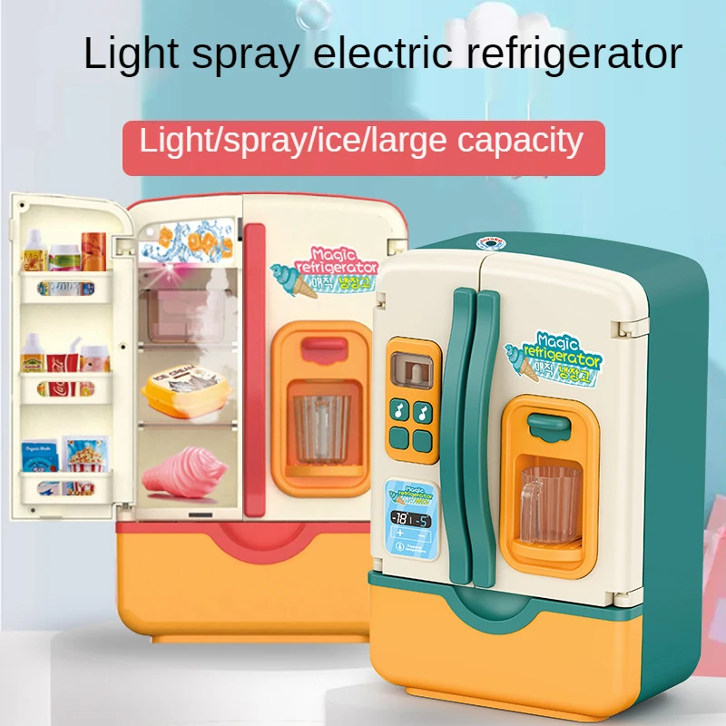Kids Toy Fridge Refrigerator Accessories With Ice Dispenser Role Playing Appliance For Kids Kitchen Set Food Toys For Girls Boys
Kids Toy Fridge Refrigerator Accessories With Ice Dispenser Role Playing Appliance For Kids Kitchen Set Food Toys For Girls Boys