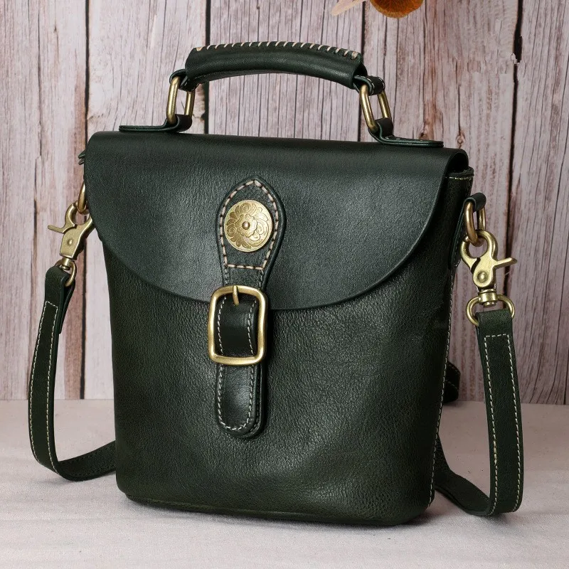 Bestform Retro Handmade Handbag Genuine Leather Women Bucket Bag 2021 New All-matche First Layer Cowhide Leisure Shoulder Bags
Bestform Retro Handmade Handbag Genuine Leather Women Bucket Bag 2021 New All-matche First Layer Cowhide Leisure Shoulder Bags