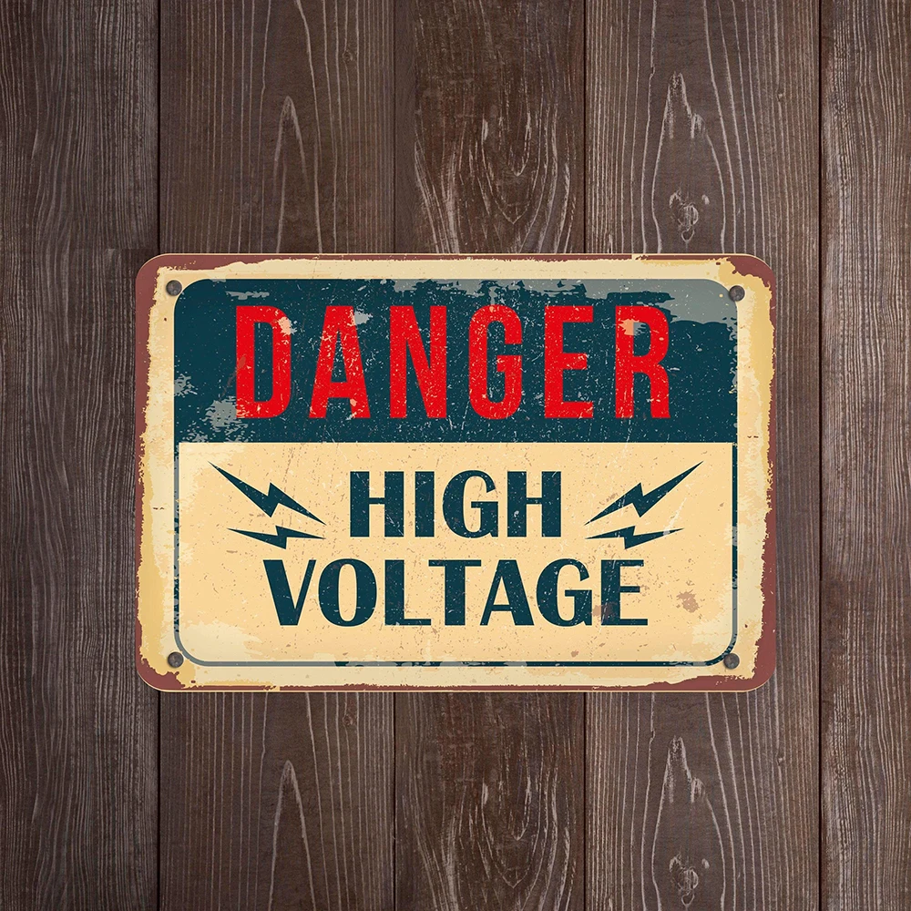 Danger High Voltage Sign Danger Metal Sign Poster Retro Metal Tin Signs Wall Decor HIGH VOLTAGE Beware Warning Plaques
Danger High Voltage Sign Danger Metal Sign Poster Retro Metal Tin Signs Wall Decor HIGH VOLTAGE Beware Warning Plaques