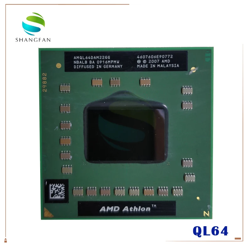 Процессор AMD Athlon 64 X2 QL-64 QL QL64 2 1 ГГц двухъядерный двухпоточный процессор AMQL64DAM22GG
