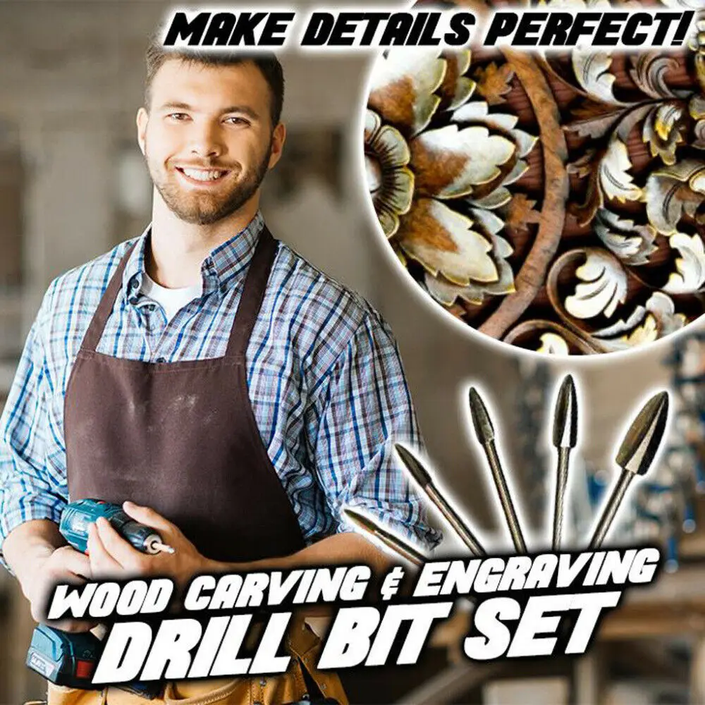 5 Pcs/set Wood Carving Engraving Drill Bit Milling Cutter Carving Root Tools Woodworking Wood Carving Tools @LS
5 Pcs/set Wood Carving Engraving Drill Bit Milling Cutter Carving Root Tools Woodworking Wood Carving Tools @LS