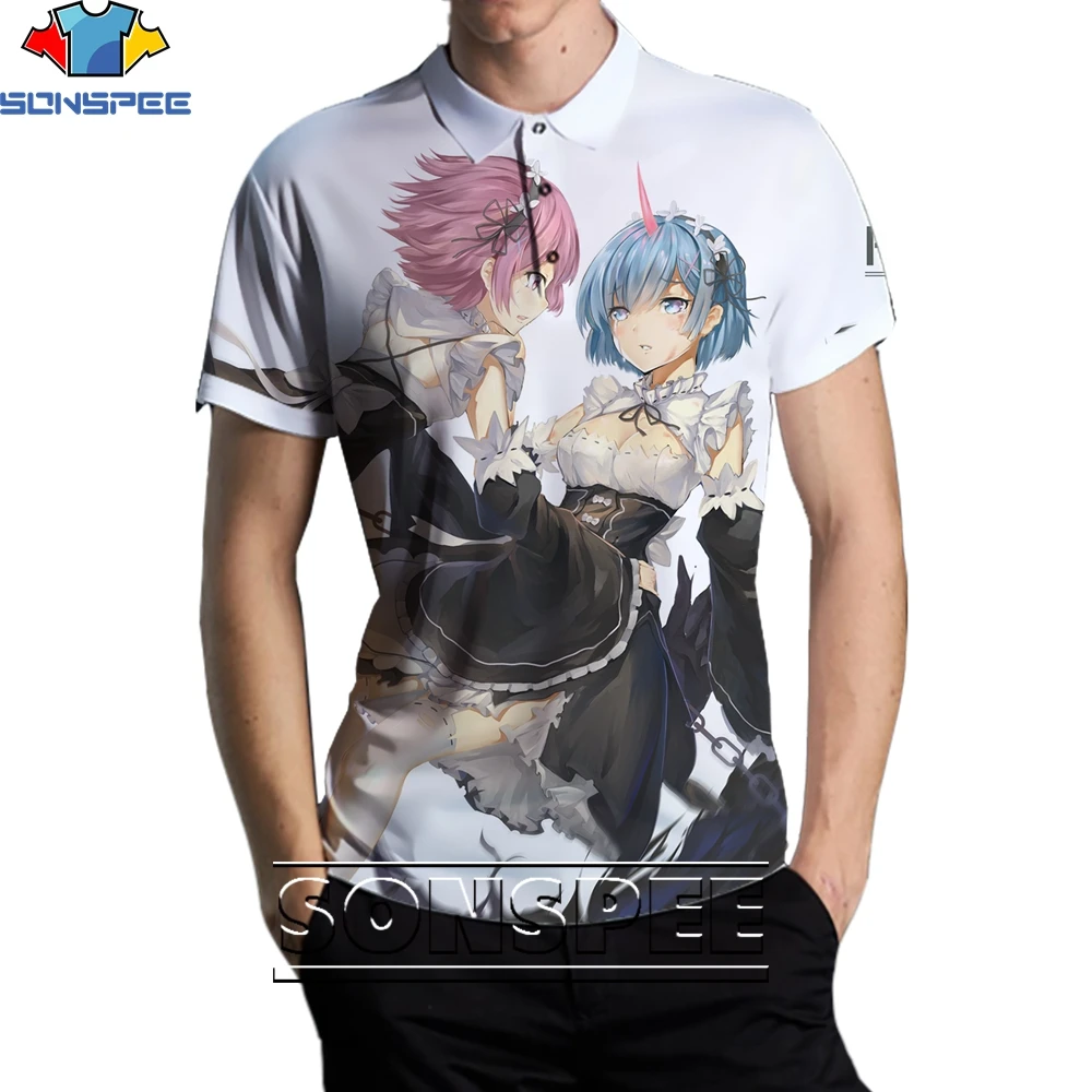 SONSPEE 3D Rem Japanese Anime Fashion Casual Loose Round Neck POLO Shirt Men and Women Sexy Cute Trend Personality Harajuku
SONSPEE 3D Rem Japanese Anime Fashion Casual Loose Round Neck POLO Shirt Men and Women Sexy Cute Trend Personality Harajuku