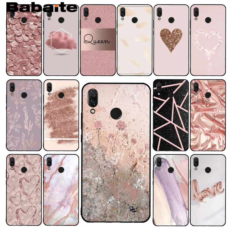 Babaite Gold Rose Glitter Pink Love Herat Phone Case for Xiaomi Redmi8 4X 6A 9 Go Redmi 5 5Plus Note8T Note8Pro
Babaite Gold Rose Glitter Pink Love Herat Phone Case for Xiaomi Redmi8 4X 6A 9 Go Redmi 5 5Plus Note8T Note8Pro