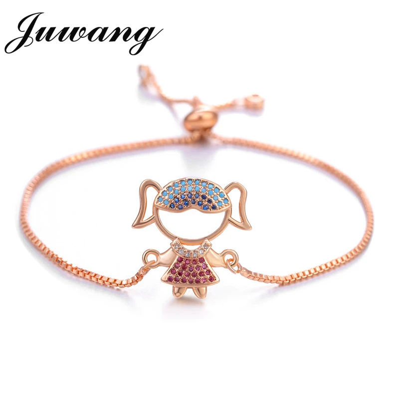 JUWANG Lovely Dancing Girl Cute Bracelet for Women Girl Trendy Zirconiia CZ Rope Hand Chain Popular Fashion Brasselet Bijoux
JUWANG Lovely Dancing Girl Cute Bracelet for Women Girl Trendy Zirconiia CZ Rope Hand Chain Popular Fashion Brasselet Bijoux