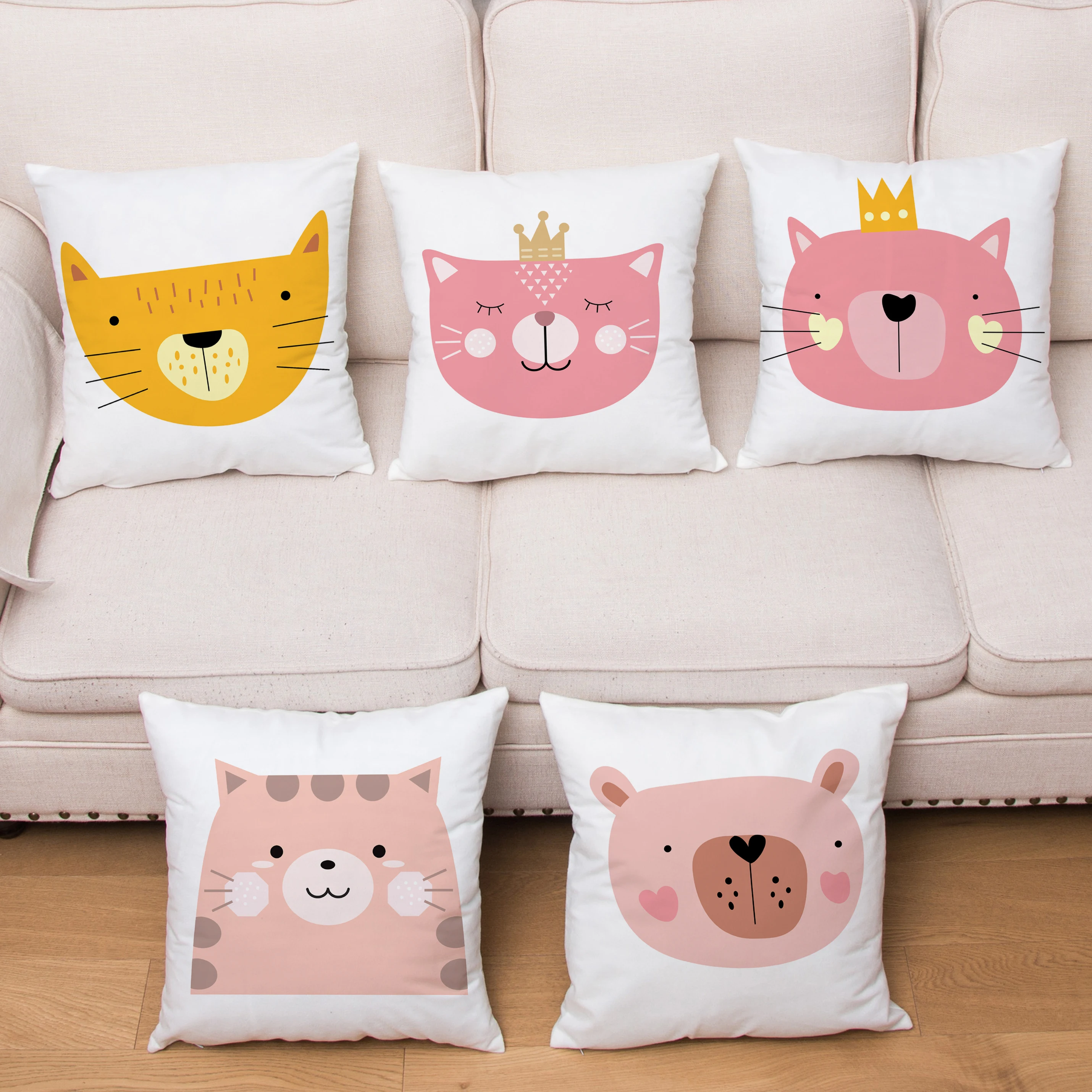Nordic Simplicity Cute Animals Cushion Cover 45*45 Pillow Covers Super Soft Short Plush Pillowcase Sofa Home Decor Pillows Cases
Nordic Simplicity Cute Animals Cushion Cover 45*45 Pillow Covers Super Soft Short Plush Pillowcase Sofa Home Decor Pillows Cases