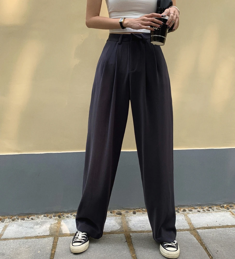 Wide Leg Pants Plus Size OL Solid High Waist Suit Pants Women Loose Long Straight 2020 New Fashion Work Wear Trousers New
Wide Leg Pants Plus Size OL Solid High Waist Suit Pants Women Loose Long Straight 2020 New Fashion Work Wear Trousers New