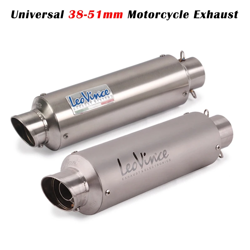 E-Mark Universal 51mm Motorcycle Leo Vince Exhaust Pipe Scooter Modify System DB Killer Muffler For DUKE 390 CBR650 Z800 MT07
E-Mark Universal 51mm Motorcycle Leo Vince Exhaust Pipe Scooter Modify System DB Killer Muffler For DUKE 390 CBR650 Z800 MT07