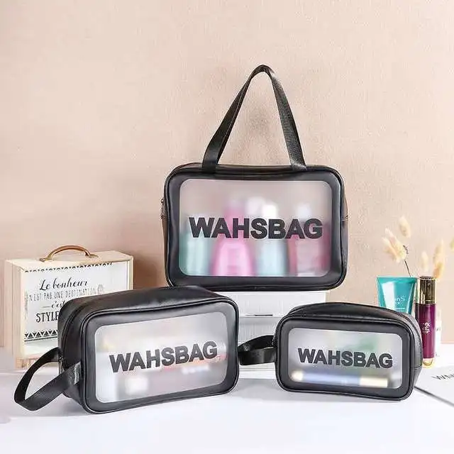 Large capacity portable travel wash skin care storage bag lazy portable waterproof Pu cosmetic bag transparent 
Large capacity portable travel wash skin care storage bag lazy portable waterproof Pu cosmetic bag transparent