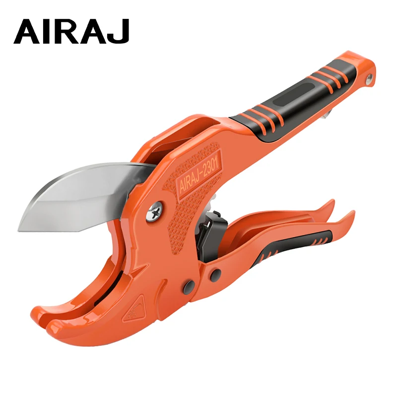 AIRAJ PVC Cutter Ratchet-type Pipe Cutter for Cutting PVC PPR Plastic Hoses and Plumbing Pipes Up to 1-1/4 inches tube cutter
AIRAJ PVC Cutter Ratchet-type Pipe Cutter for Cutting PVC PPR Plastic Hoses and Plumbing Pipes Up to 1-1/4 inches tube cutter