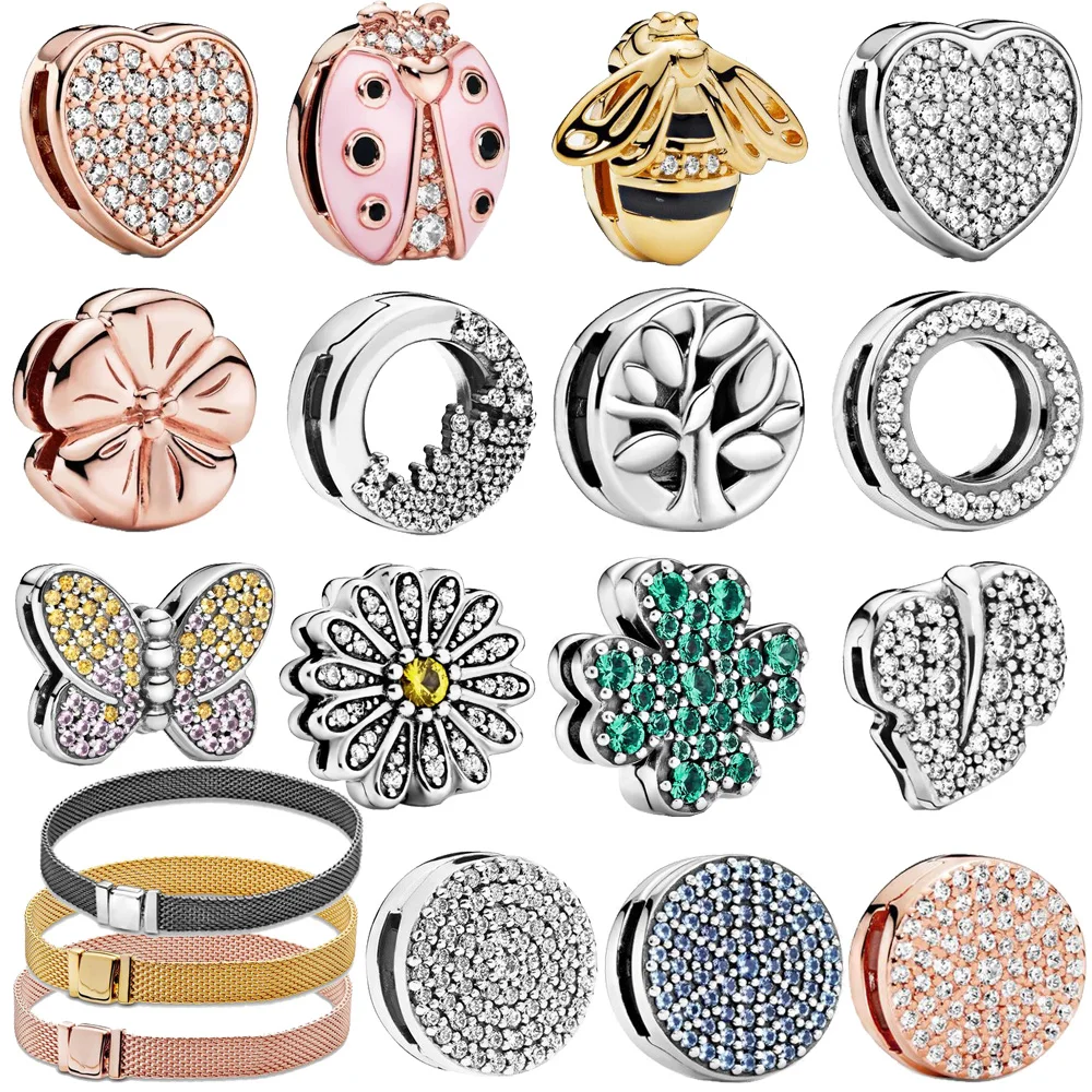 2020 New 925 Sterling Silver Sparkling Flower Heart Shape Clip Charms fit Original Pandora Reflexion Bracelets Women DIY Jewelry
2020 New 925 Sterling Silver Sparkling Flower Heart Shape Clip Charms fit Original Pandora Reflexion Bracelets Women DIY Jewelry