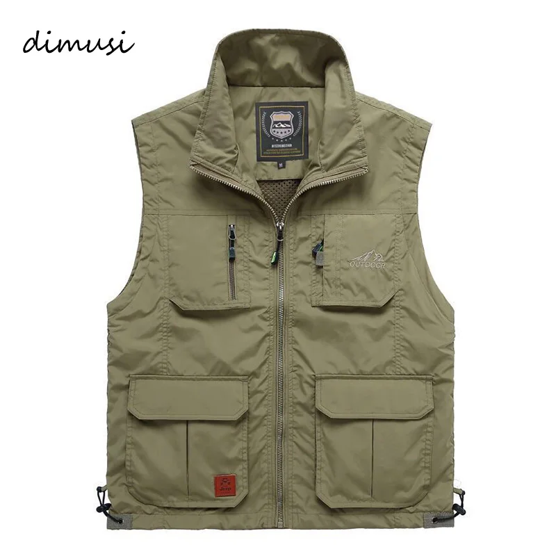DIMUSI Mens Vests Quick Dry Breathable Multi Pocket Mesh Vest Sleeveless Jackets Man Outwear Fishing Waistcoats Brand Clothing
DIMUSI Mens Vests Quick Dry Breathable Multi Pocket Mesh Vest Sleeveless Jackets Man Outwear Fishing Waistcoats Brand Clothing
