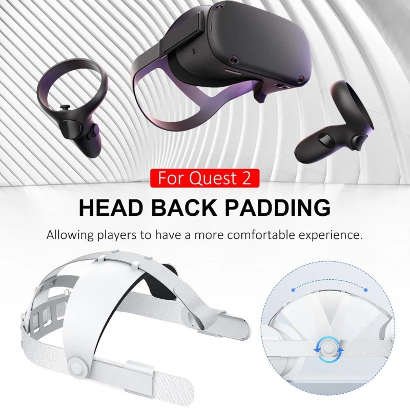 K1KF Headband AdjustableStrap VR Headset Head Cushion Compatible with Quest 2 VR Accessory Non-slip Headband Strap
K1KF Headband AdjustableStrap VR Headset Head Cushion Compatible with Quest 2 VR Accessory Non-slip Headband Strap