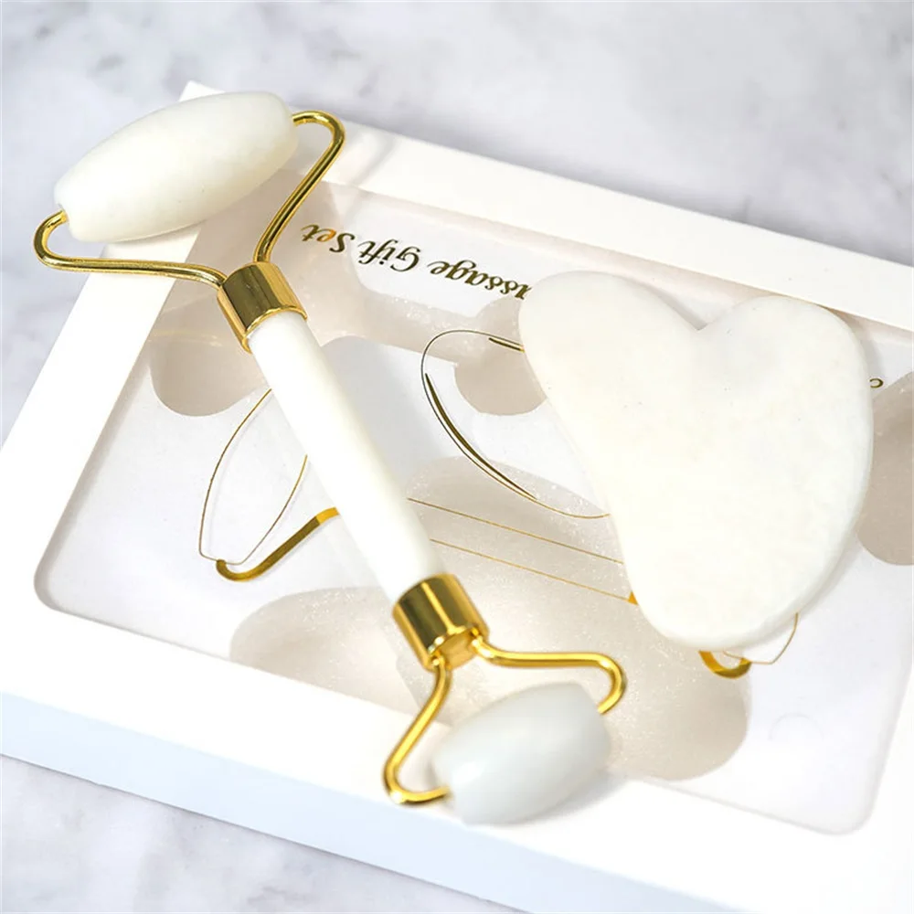2pcs Jade Stone Facial Massage Roller For Face Natural Massager White Guasha Scraper Set Thin Lift Beauty Slimming Tools Roller
2pcs Jade Stone Facial Massage Roller For Face Natural Massager White Guasha Scraper Set Thin Lift Beauty Slimming Tools Roller