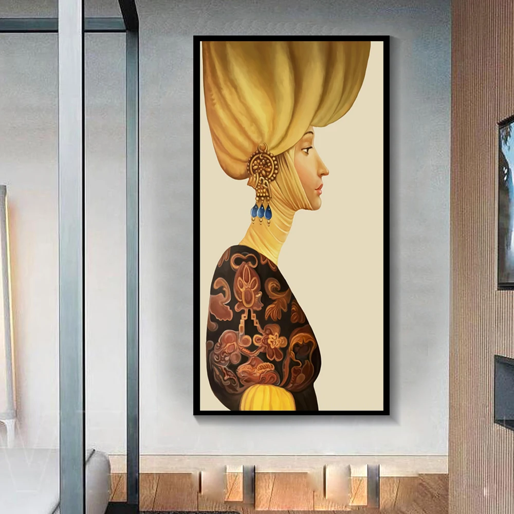 Nordic Modern Figure Characters Golden Women Oil Canvas Painting Abstract Poster Creative Canvas Art for Living Room Decortion
Nordic Modern Figure Characters Golden Women Oil Canvas Painting Abstract Poster Creative Canvas Art for Living Room Decortion