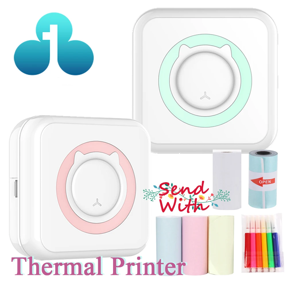 New Mini Portable Thermal Printer Paper Photo Pocket Thermal Printer 58 mm Printing Wireless Bluetooth For Android IOS Printers
New Mini Portable Thermal Printer Paper Photo Pocket Thermal Printer 58 mm Printing Wireless Bluetooth For Android IOS Printers