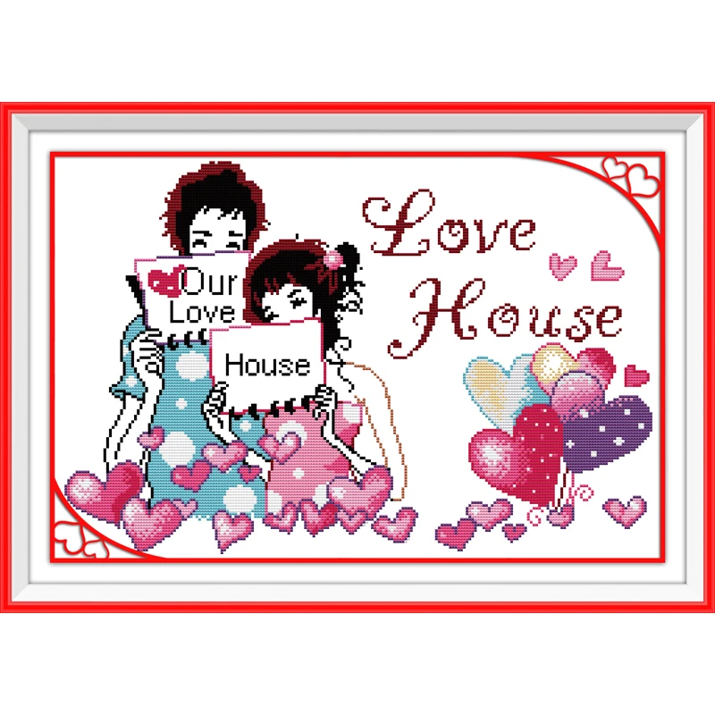 Everlasting Love I Love My Family Chinese Cross Stitch Kits Ecological Cotton Stamped 11CT DIY Gift Wedding Decoration For Home
Everlasting Love I Love My Family Chinese Cross Stitch Kits Ecological Cotton Stamped 11CT DIY Gift Wedding Decoration For Home