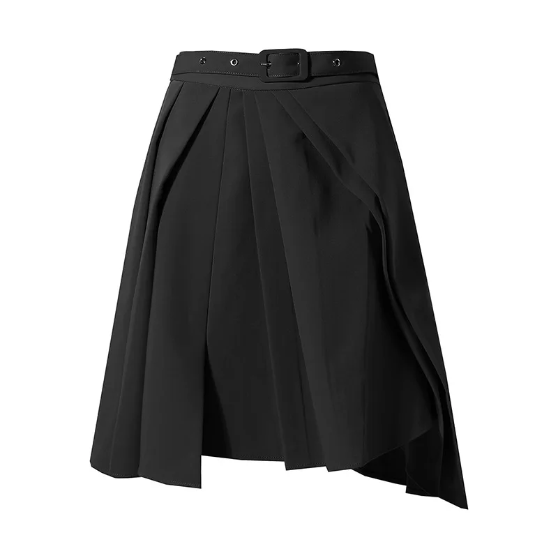SeeBeautiful Two Pieces Irregular Loose Lapel Long Sleeve Shirt A-line Half-body Skirt Set New Fashion Spring 2021 Woman E281 
SeeBeautiful Two Pieces Irregular Loose Lapel Long Sleeve Shirt A-line Half-body Skirt Set New Fashion Spring 2021 Woman E281