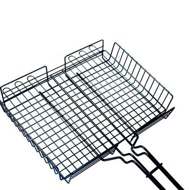 Non-Stick Grill Basket with Lid Metal Barbecue Basket with Foldable Removeable BBQ Accessories for Fish Kabob
Non-Stick Grill Basket with Lid Metal Barbecue Basket with Foldable Removeable BBQ Accessories for Fish Kabob