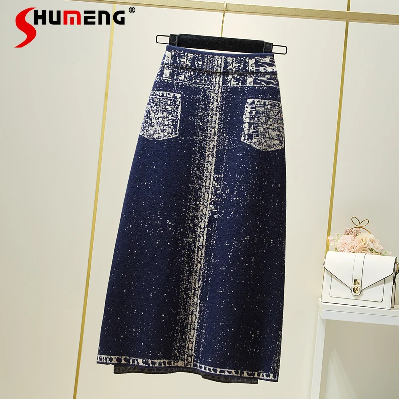 woman Denim Knitted Long Skirt 2022 Autumn and Winter Women's Thickened Slit Slimming Mid-Length Hip Knitted Skirt Office Ladies
woman Denim Knitted Long Skirt 2022 Autumn and Winter Women's Thickened Slit Slimming Mid-Length Hip Knitted Skirt Office Ladies