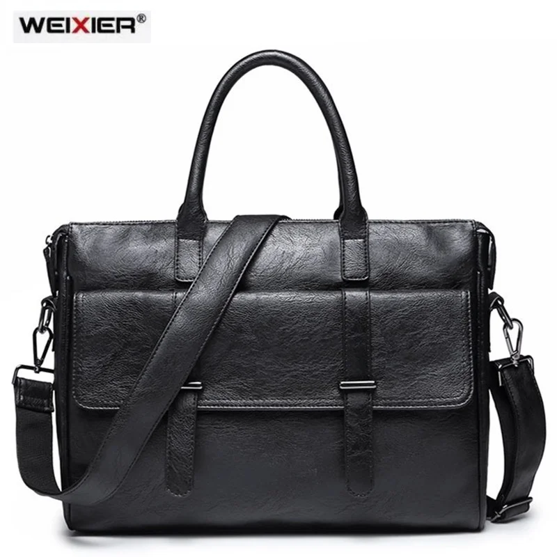 Men's Business office Briefcase Brand Leather Handbags Designer Computer Laptop bag Solid Casual Shoulder Bags Large Black Totes
Men's Business office Briefcase Brand Leather Handbags Designer Computer Laptop bag Solid Casual Shoulder Bags Large Black Totes