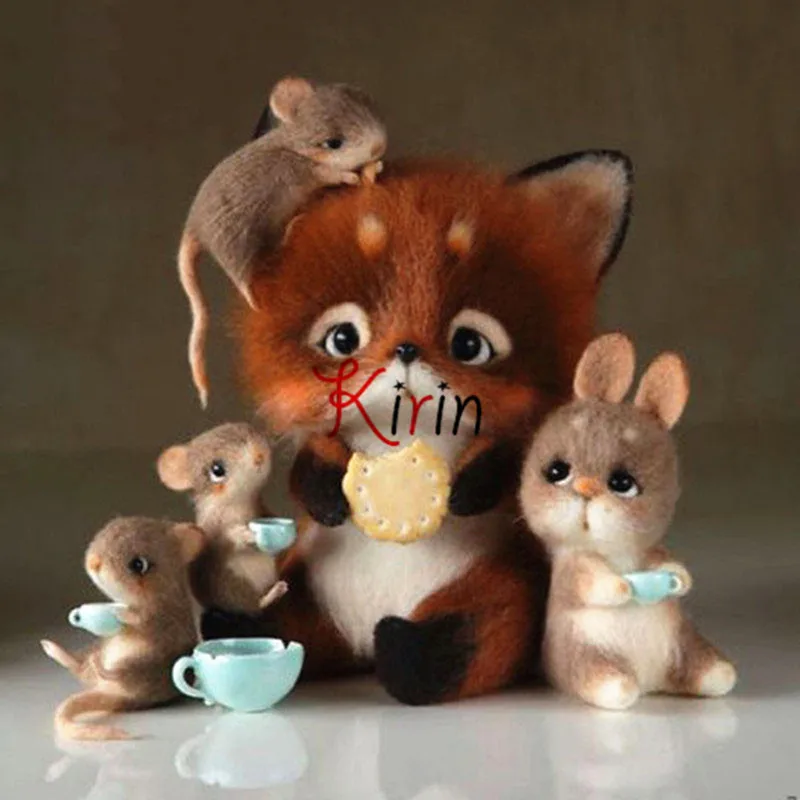 Алмазная живопись Kirin show мышь с животными полноразмерная вышивка распродажа