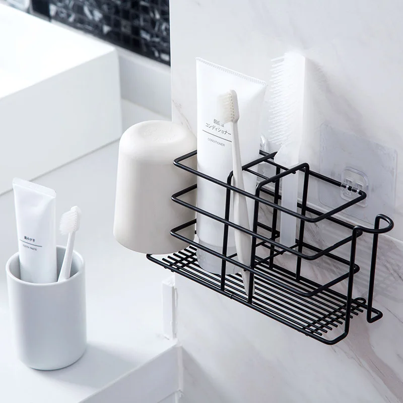 Creative wall-mounted iron toothbrush storage rack washroom non-perforating mouthwash cup storage rack toothbrush holder
Creative wall-mounted iron toothbrush storage rack washroom non-perforating mouthwash cup storage rack toothbrush holder