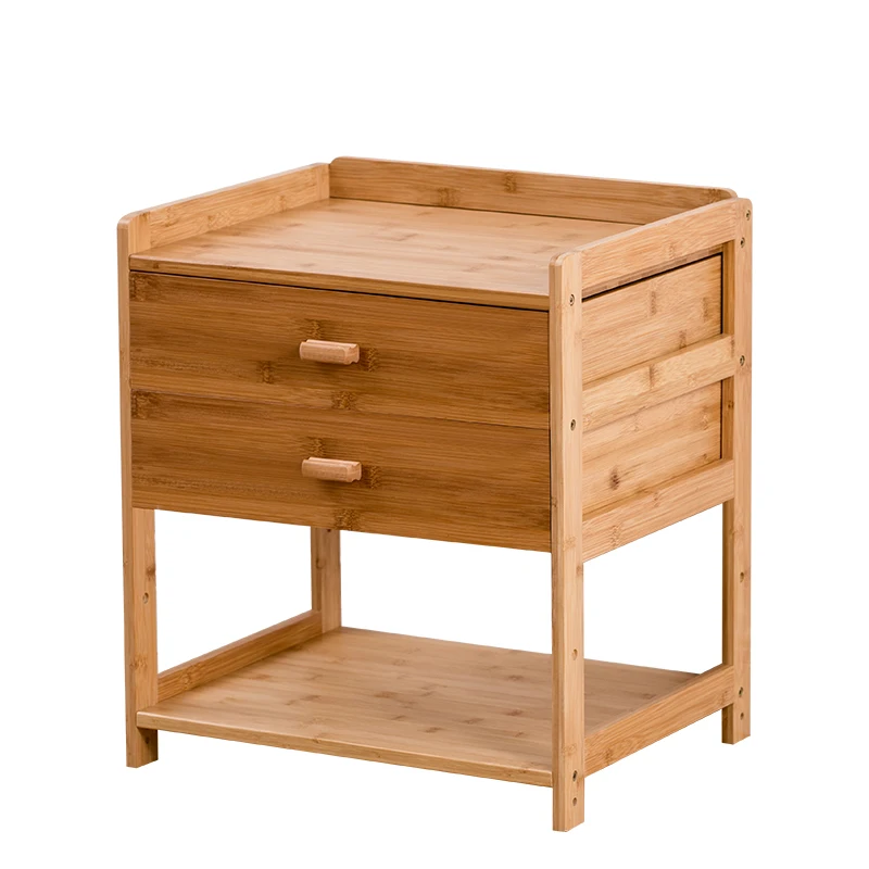 Bamboo bedside table simple mini bed side small cabinet storage locker removable shelf
Bamboo bedside table simple mini bed side small cabinet storage locker removable shelf