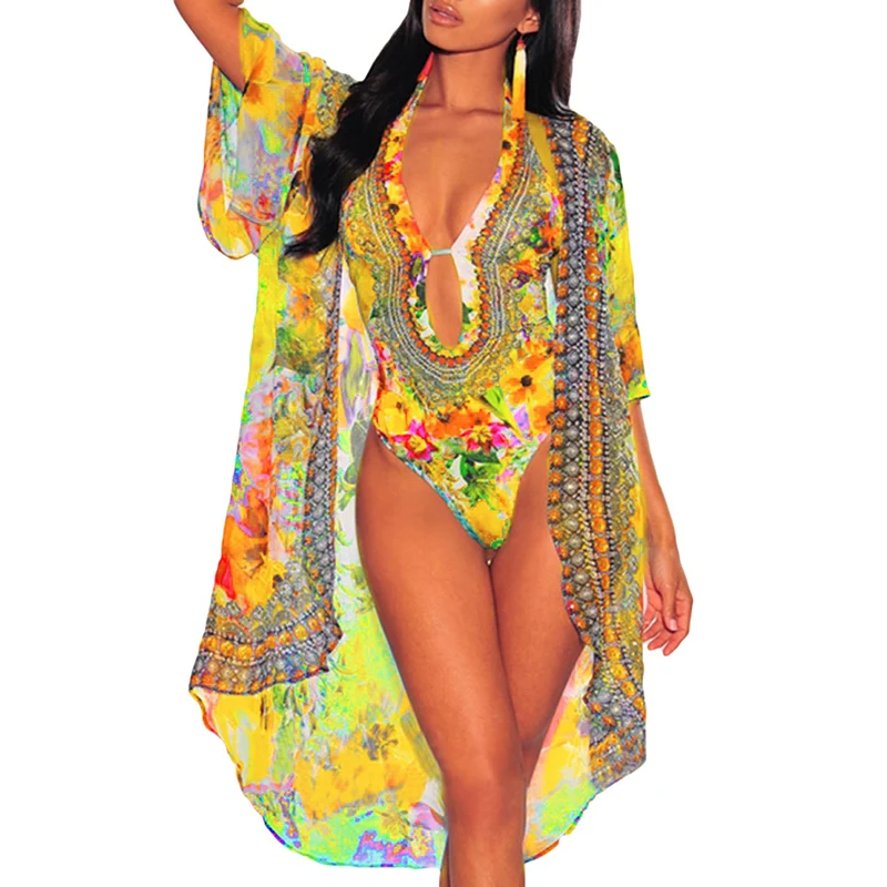 2021 Summer One Piece Swimsuit Sexy Print Beach Shawl + Bikini One Piece Two-piece Set Swimsuit Women Summer Bikini Beach Biquin
2021 Summer One Piece Swimsuit Sexy Print Beach Shawl + Bikini One Piece Two-piece Set Swimsuit Women Summer Bikini Beach Biquin