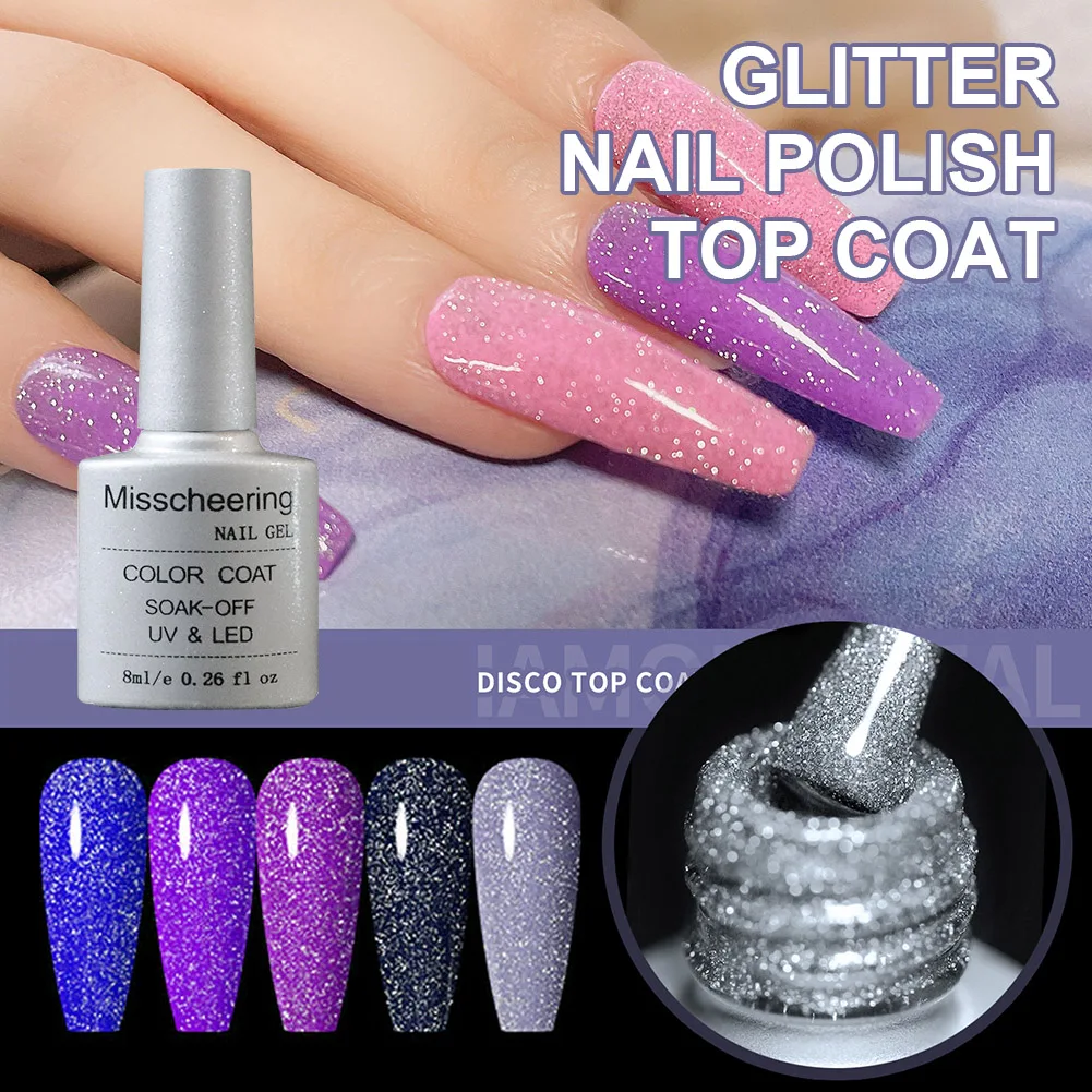 Reflective Top Coat Gel Nail Polish Glitter Top Coat Shine Finish Long Lasting Nail Art Soak Off UV Gel Semi Permanent Varnish
Reflective Top Coat Gel Nail Polish Glitter Top Coat Shine Finish Long Lasting Nail Art Soak Off UV Gel Semi Permanent Varnish