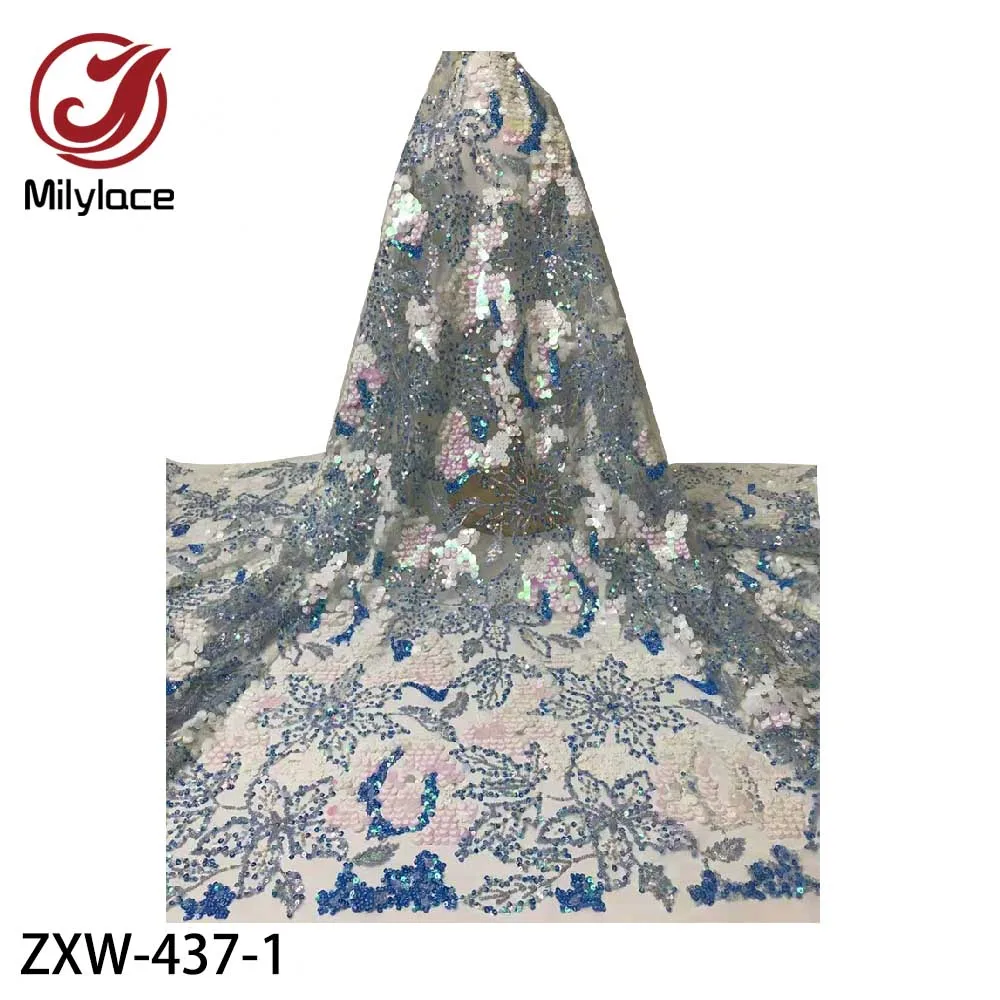 Milylace 2020 High Quality Sequins African Mesh Lace Fabric French Net Embroidery Tulle Lace Fabric for Wedding ZXW-437
Milylace 2020 High Quality Sequins African Mesh Lace Fabric French Net Embroidery Tulle Lace Fabric for Wedding ZXW-437