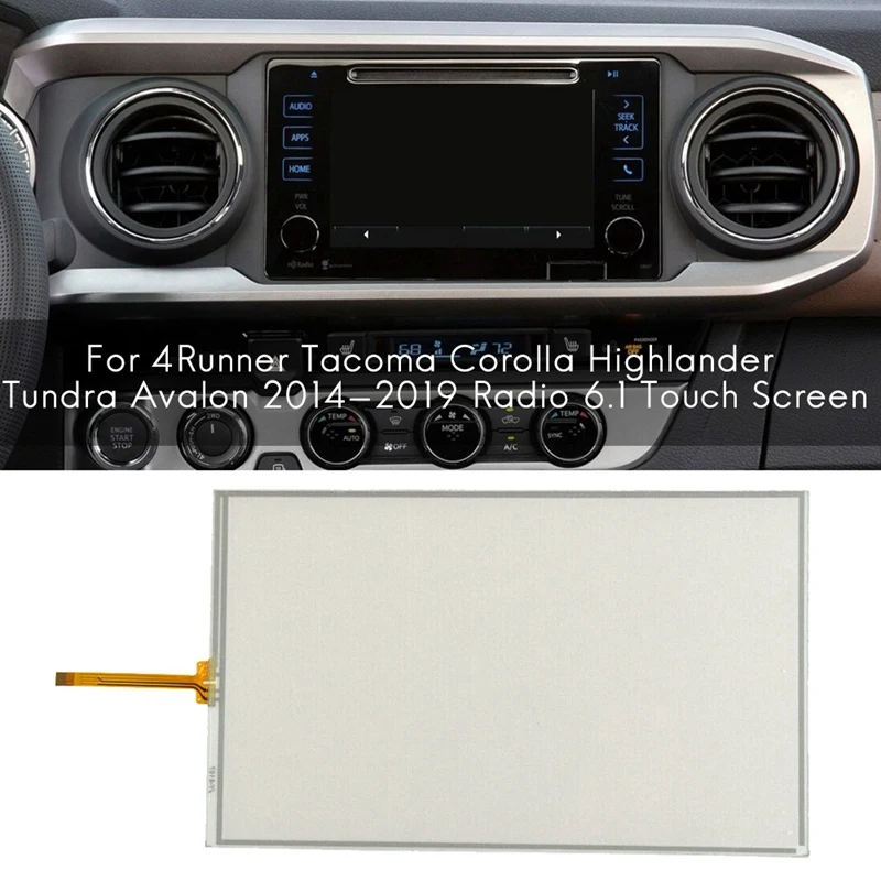 6.1 Inch Press Screen Panel Glass Digitizer for TOYOTA 4Runner Tacoma Corolla - 2014-19 Radio Navigation 6.1inch
6.1 Inch Press Screen Panel Glass Digitizer for TOYOTA 4Runner Tacoma Corolla - 2014-19 Radio Navigation 6.1inch