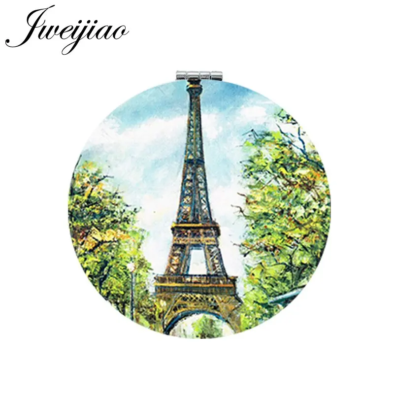 Youhaken Eiffel Tower Folding Makeup Mirror Mini 1X/2X Magnifying Portable Green Art Photo Round Compact Mirrors
Youhaken Eiffel Tower Folding Makeup Mirror Mini 1X/2X Magnifying Portable Green Art Photo Round Compact Mirrors