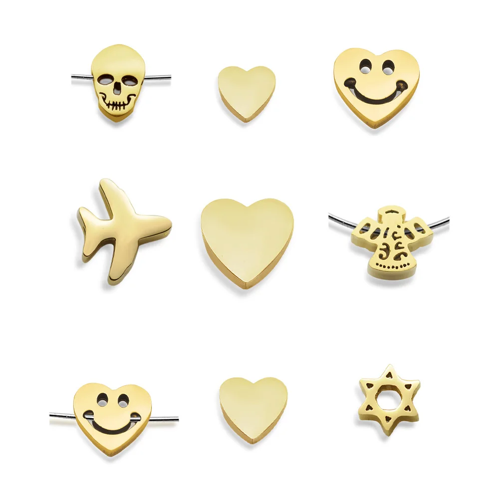 3pcs/lot 100% Stainless Steel DIY Jewelry Star Airplane Heart Bead Charms Wholesale Jewelry For Bracelet Making Factory Price
3pcs/lot 100% Stainless Steel DIY Jewelry Star Airplane Heart Bead Charms Wholesale Jewelry For Bracelet Making Factory Price