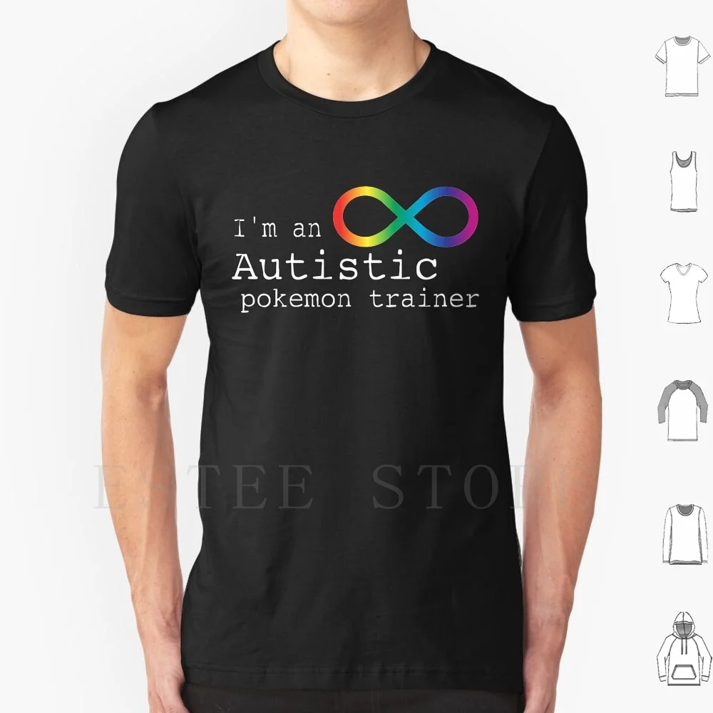 

Autistic T Shirt Men Cotton 6Xl Autism Autist Autism Spectrum Pride Neurodiversity Rainbow Infinity Symbol