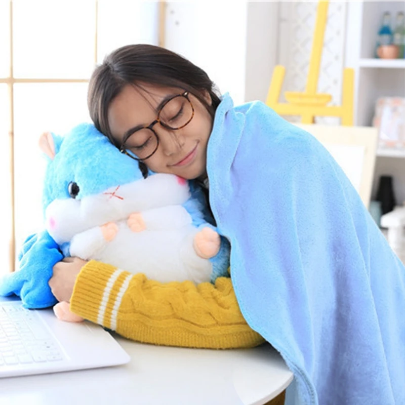 Cute Hamster Plush Cushion Pillow 2 In 1 Multifunctional Hamster With Blanket Toy Hamster Pillow Kid Toy Children Birthday
Cute Hamster Plush Cushion Pillow 2 In 1 Multifunctional Hamster With Blanket Toy Hamster Pillow Kid Toy Children Birthday