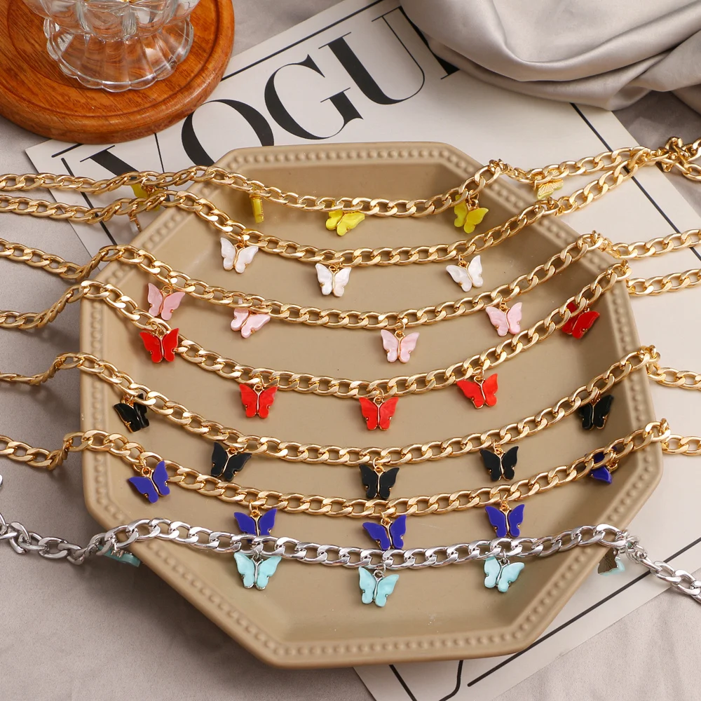 KISS WIFE Trendy Cute Butterfly Pendant Necklace For Women Crystal Chain Choker Necklace 2021 Fashion Jewelry Friends Gifts
KISS WIFE Trendy Cute Butterfly Pendant Necklace For Women Crystal Chain Choker Necklace 2021 Fashion Jewelry Friends Gifts