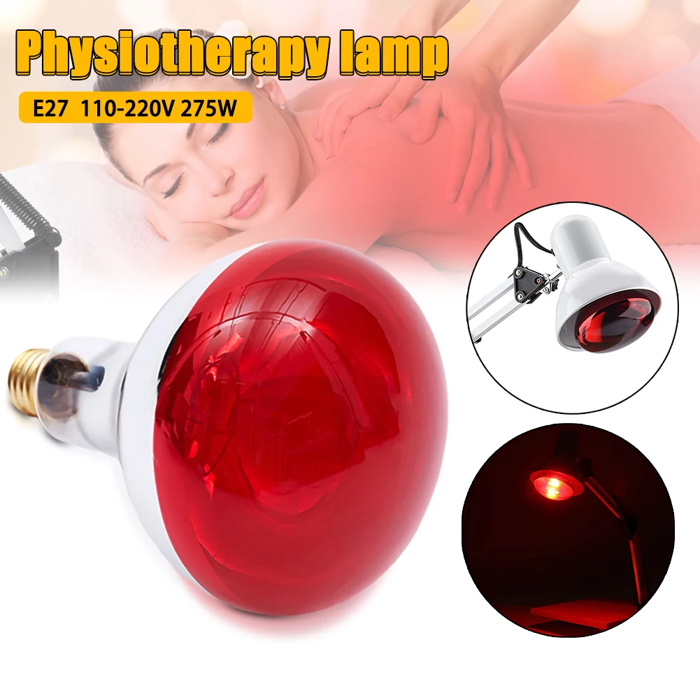 220V 275W Infrared Heat Lamp Heating Therapy Light Therapeutic Pain Relief Bulb Physiotherapy Instrument Health beauty lamp
220V 275W Infrared Heat Lamp Heating Therapy Light Therapeutic Pain Relief Bulb Physiotherapy Instrument Health beauty lamp