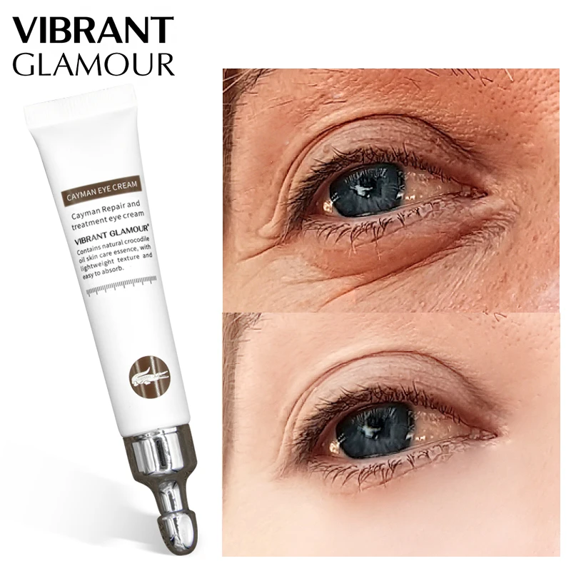 

VIBRANT GLAMOUR Crocodile Anti-Aging Eye Cream Remove Dark Circles Puffiness Lighten Fine Lines Whitening Moisturizing Eye Care