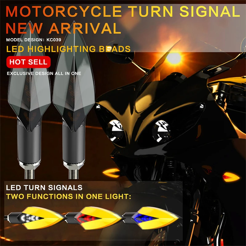 2PCS LED Motorcycle Turn Signals Light 2835 16 SMD Tail Two Light Beam Color Waterproof Bendable Motorcycle Flashing Lights
2PCS LED Motorcycle Turn Signals Light 2835 16 SMD Tail Two Light Beam Color Waterproof Bendable Motorcycle Flashing Lights
