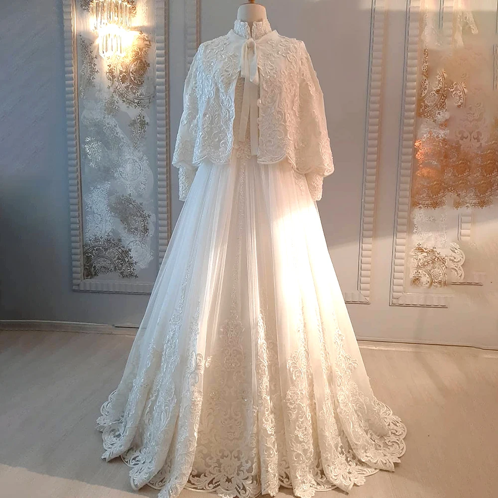 Appliques White 2 Pieces Set Moroccan Evening Dress Layer Long Formal Dress Lantern Sleeves Elegant Caftan Muslim Party Dress
Appliques White 2 Pieces Set Moroccan Evening Dress Layer Long Formal Dress Lantern Sleeves Elegant Caftan Muslim Party Dress