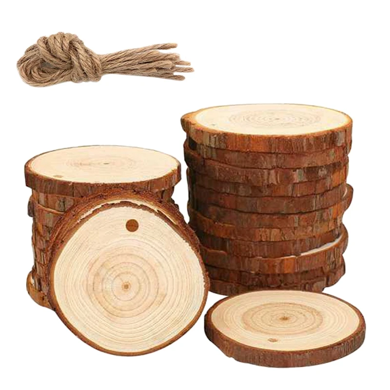 50Pcs Natural Wood Slices Craft Wood Kit Unfinished Predrilled with Hole Wooden Circles Great for Arts and Crafts Christmas Orna
50Pcs Natural Wood Slices Craft Wood Kit Unfinished Predrilled with Hole Wooden Circles Great for Arts and Crafts Christmas Orna