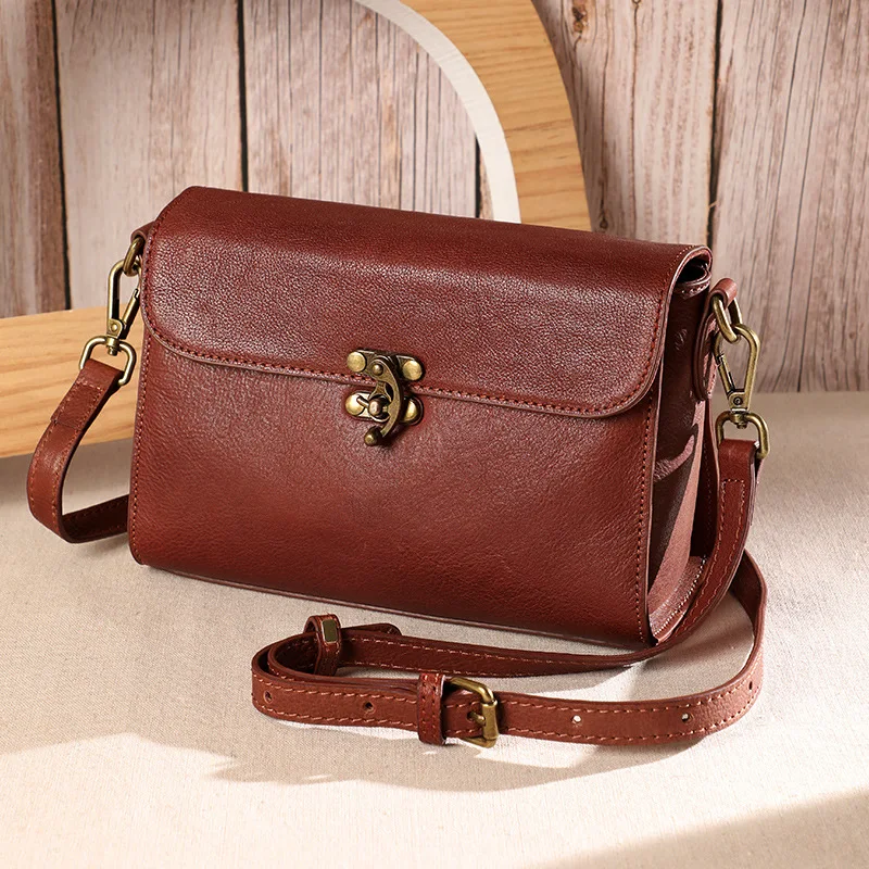 ROCKSUN Retro Genuine Leather Women Bag 2021 New Versatile Nature Cowhide Solid Color Shoulder & Crossbody Bags Luxury Handbag
ROCKSUN Retro Genuine Leather Women Bag 2021 New Versatile Nature Cowhide Solid Color Shoulder & Crossbody Bags Luxury Handbag