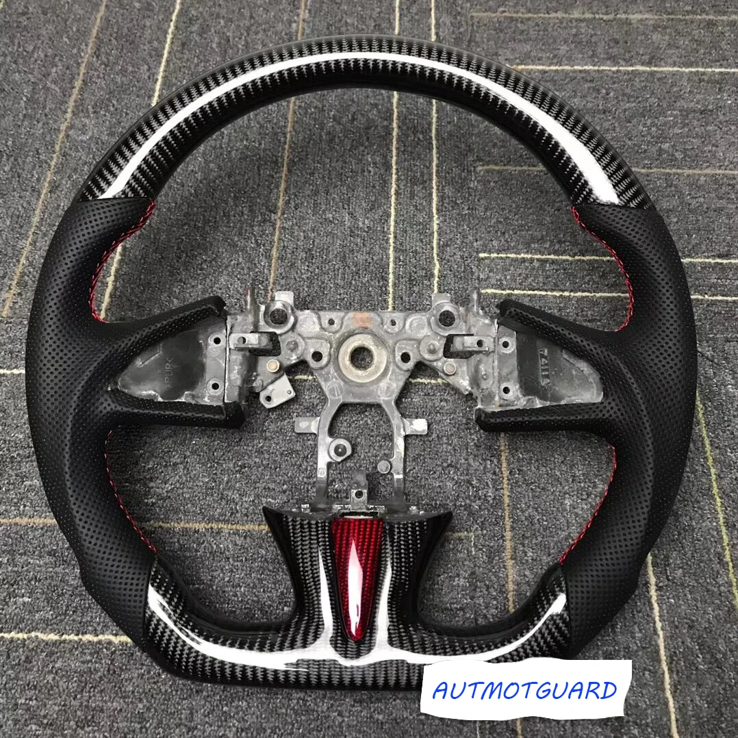 100% Real Carbon Fiber/Leather Steering Wheel For Infiniti Q50 Q50L (No Buttons)
100% Real Carbon Fiber/Leather Steering Wheel For Infiniti Q50 Q50L (No Buttons)