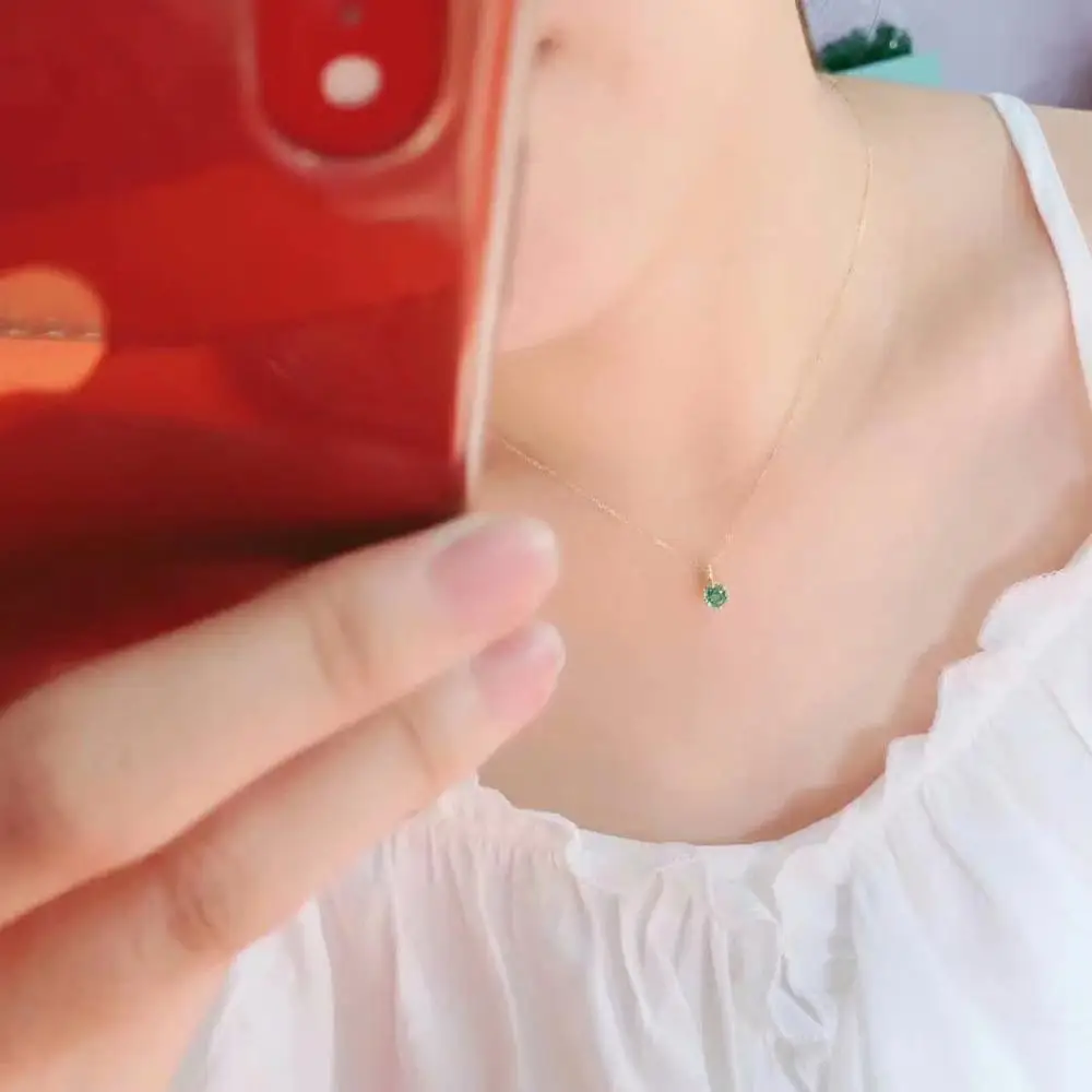 shilovem 18K yellow Gold real Natural emerald pendants fine Jewelry plant gift new plant none necklace 5*5mm dz0505283ml
shilovem 18K yellow Gold real Natural emerald pendants fine Jewelry plant gift new plant none necklace 5*5mm dz0505283ml
